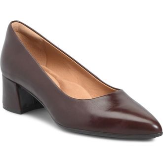 S&ouml;fft Sandra Pointed Toe Pump in Tobacco at Nordstrom, Size 9.5