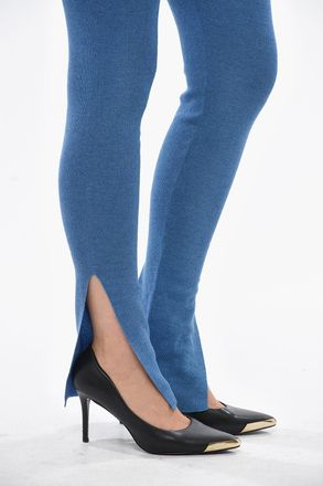 Stella McCartney Pantaloni in Maglia con Elastico in Vita e Spacco alla Caviglia Stella McCartney