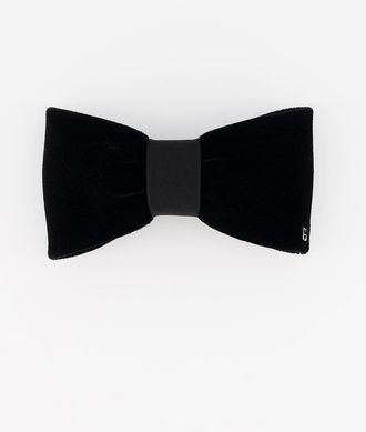 Alexandre de Paris Josephine Velvet Bow Barette in Black at Nordstrom