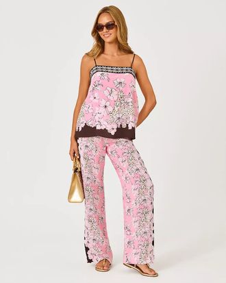 Lilly Pulitzer 32 Vianna Silk Palazzo Pant