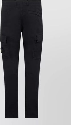 Stone Island straight leg cotton cargo trousers