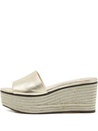 Jimmy Choo London platform espadrilles - Gold