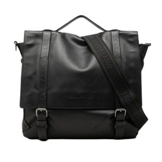 Ferragamo Pre-owned Crossbody Bag - Heren - Vintage Schoudertas - Zwart - ONE Size - Leer - Vintage