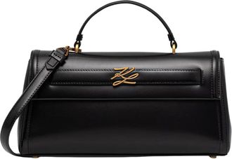 Karl Lagerfeld K/Autograph Crossbody Tas - Dames - Handtassen - Zwart - ONE Size - Leer - Tassen