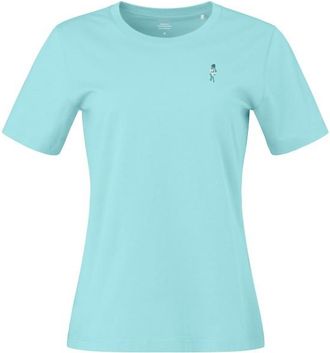 Norr&oslash;na 29 Cotton Activity Embroidery T-Shirt f&uuml;r Damen | blau