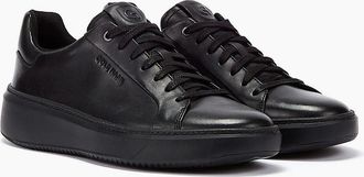 Cole Haan Mens Cole Haan Grandpr&oslash; Topspin Leather Mens Black Trainers - Size: UK 9.5 / eu 43.5 / us 10.5