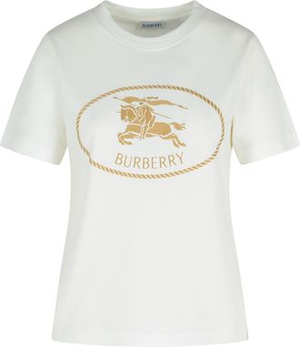 Burberry ivoor katoenen T-shirt