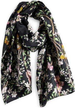 Echo Spring Unfolding Silk Oblong Scarf in Black at Nordstrom