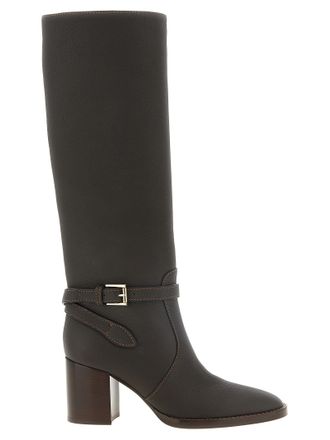Gianvito Rossi Brown Calfskin Over The Womens Knee