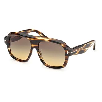 Tom Ford Rhonda Zonnebrillen - unisex - Accessoires - Bruin - Maat: 56 MM