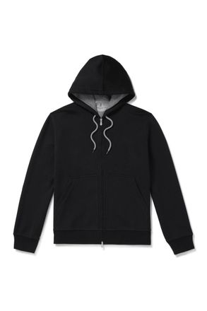 Brunello Cucinelli Cotton-Blend Jersey Zip-Up Hoodie