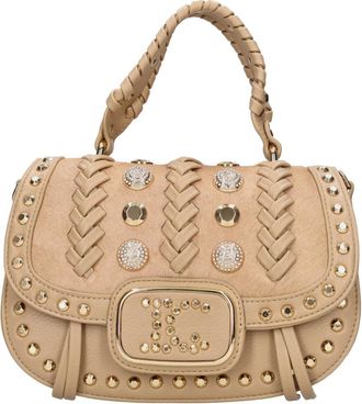 La Carrie Tassen, Dames, Beige, ONE Size, Leer, Luminescence Hand Bag