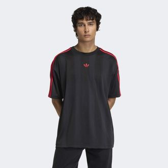 adidas T-Shirt ADIDAS ORIGINALS ADIDAS ADICOLOR JACQUARD TRIKOT, Herren, Gr. XXL, schwarz, schwarz, Obermaterial: 100% Polyester, Rundhals, Shirts T-Shirt, l