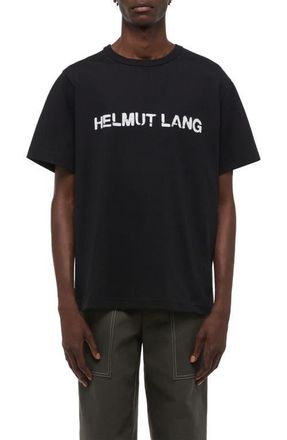 Helmut Lang Heavyweight Stencil Logo Graphic T-Shirt in Black at Nordstrom, Size X-Large