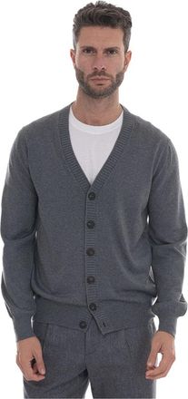 Gran Sasso Vest met knopen - Heren - Vesten - Grijs - L - Wol - Truien & Vesten