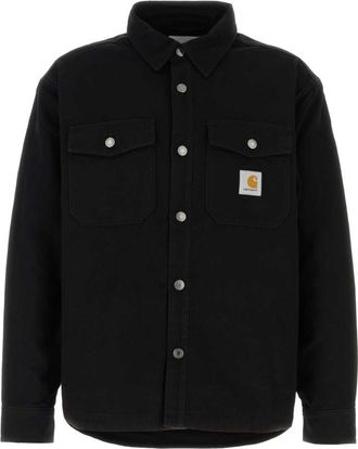 Carhartt Work in Progress Black Regular Logo Overshirt