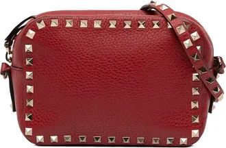 Valentino Pre-owned Valentino Grainy Calfskin Rockstud Camera Bag Ladies WEY5JYOY4CQRKHQB