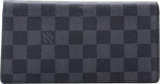 Louis Vuitton Black Monogram Canvas Brazza Wallet Damier Graphite (Authentic Pre-Loved)