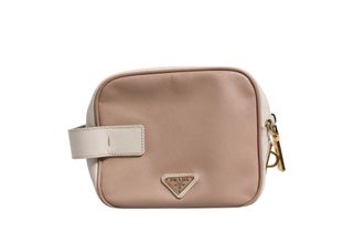 Prada Clay Gray Small Leather Shoulder Womens Bag (Pre-Owned)