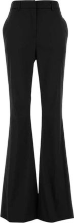 Pantaloni Torino Aurora Wijde Broek - Dames - Wijde Broeken - Zwart - M - Wol - Broeken
