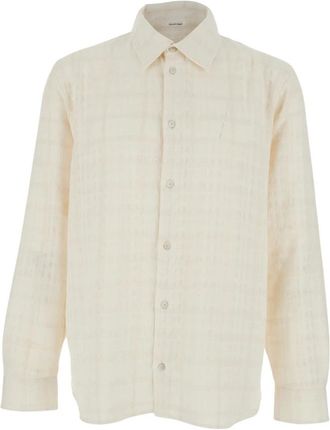 Won Hundred Adriel Shirt - Heren - Casual Overhemden - Wit - M - Rayon - Overhemden