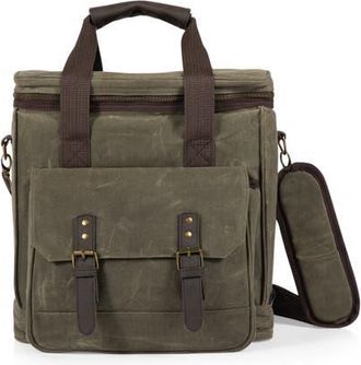 Legacy Weekender 6 Bottle Insulated Wine Bag in Khaki Green With Brown Accents at Nordstrom