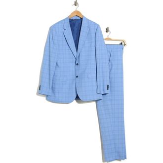 Nautica Light Blue Plaid Suit in Lt. Blue Plaid at Nordstrom Rack, Size 38 Regular