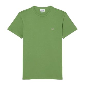 Lacoste T-Shirts, male, Green, Size: 2XL Pima Cotton T-shirt