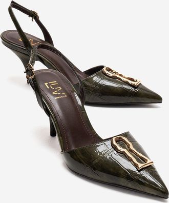 Prologue Yvella Gesp Spitse Neus Stiletto Pump