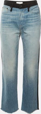 Jonathan Simkhai Jonathan Simkhai Blue Two Tone Denim Eliot Boyfriend Jeans