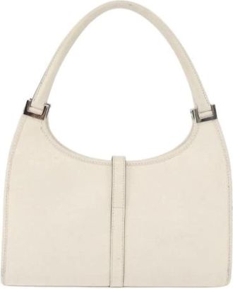 Gucci Pre-owned Vintage Shoulder Bag - Dames - Vintage Schoudertas - Beige - ONE Size - Leer - Vintage