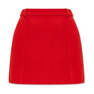 Jil Sander Dames, Rokken, Rood, Maat: XS Wol