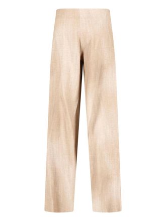 Ermanno Scervino Womens Trousers Beige Viscose