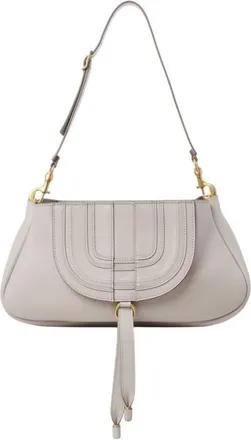 Chlo&eacute; Small Marcie Leather Shoulder Bag