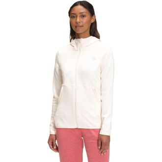 The North Face Canyonlands Hoodie Womens Gardenia White Full Zip JZZ251