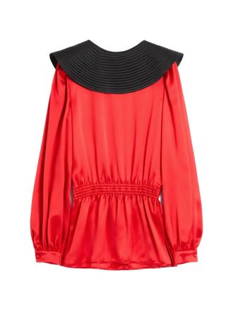 Valentino Garavani Double satijnen top - Oranje