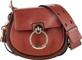 Chloé Pre-owned Womens Chloé Small Tess Shoulder Bag in Brown Calfskin Leather - Mocha - One Size