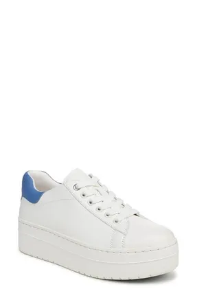 Favorite Daughter Naomi Platform Sneaker in White/Granada Sky at Nordstrom, Size 7.5