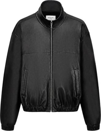 Saint Laurent Black Mock Collar Jacket