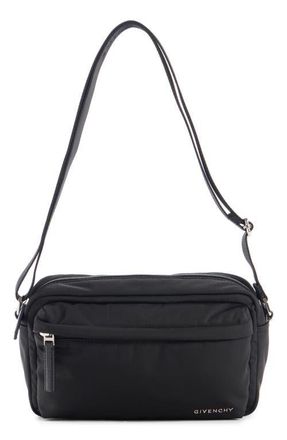 Givenchy Essential U Canvas Crossbody Camera Bag in Black at Nordstrom