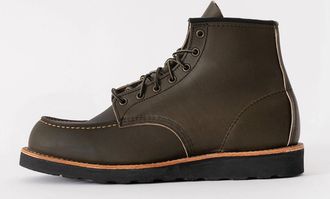 Red Wing Shoes Mens Red Wing 6 Inch Moc Toe Mens Boot - Briar Oil Slick - Brown - Size: UK7 eu41 us8/9.5