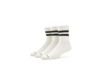 Smartwool Everyday Athletic Stripe Crew Socks 3pk Quarter Length Socks Shoes White : LG (US Mens Shoe 9-11.5 - Womens Shoe 10-12.5)