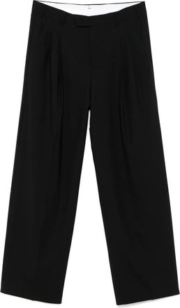 A Paper Kid Pantaloni dritti con pieghe - Nero