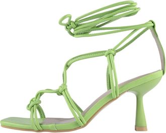 L37 Sandalen met hoge hakken - Dames - Sandalen met hakken - Groen - 37 EU - Schoenen