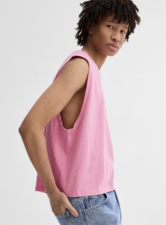 Djab Mens Solid cropped tank DJAB 101 Loose fit