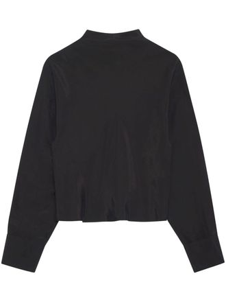 Anine Bing Ivy drop-shoulder blouse - Black