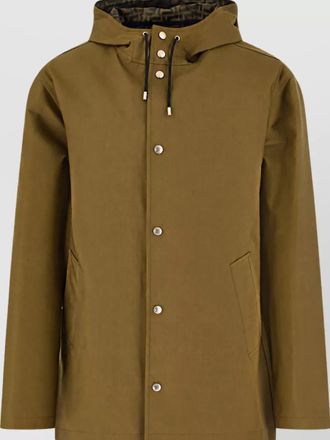 Fendi hooded midi raincoat