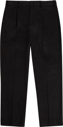 Wax London Aubyn Tapered-leg Twill Trousers - Black - 36 (W36 / XL)