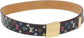 Louis Vuitton Pre-owned Canvas belts - Dames - Vintage Accessoires - Zwart - ONE Size - Vintage