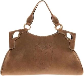 Cartier Pre-owned Handbags, female, Brown, Size: ONE SIZE Pre-owned Vintage Handbag